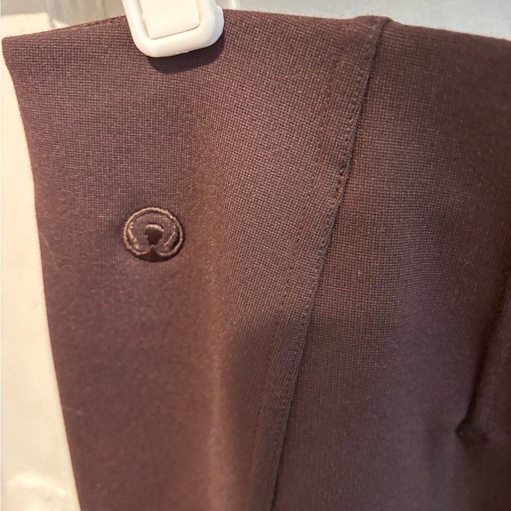 Lululemon brown flared pants with split hem - Picture 6 of 9